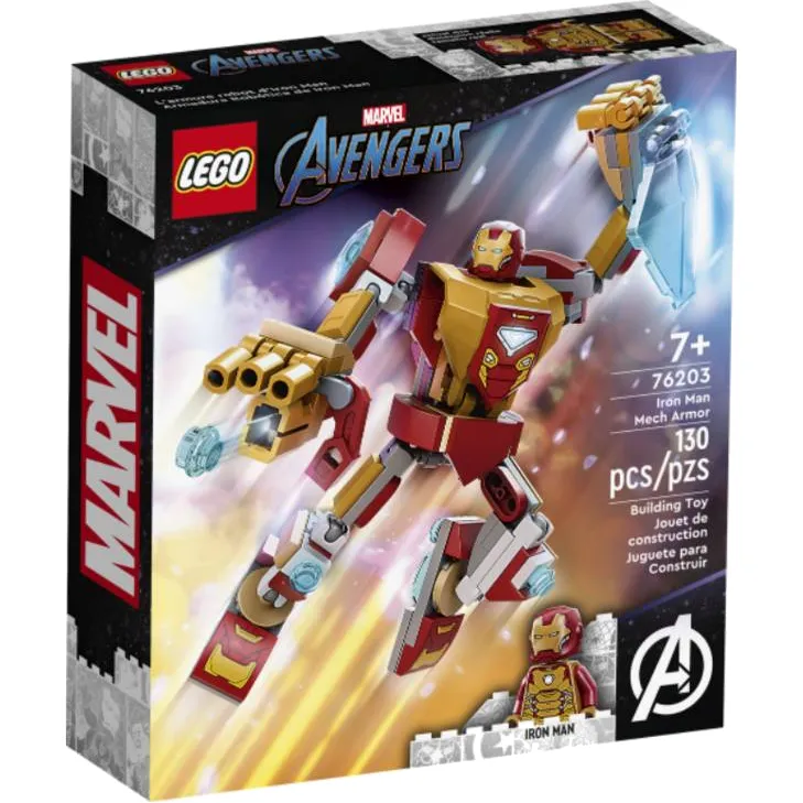 76203 MARVEL L'armure robot d'Iron Man Jeu de construction