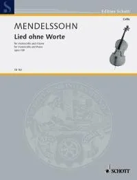Chanson sans paroles Ré majeur, op. 109. cello (viola) and piano.