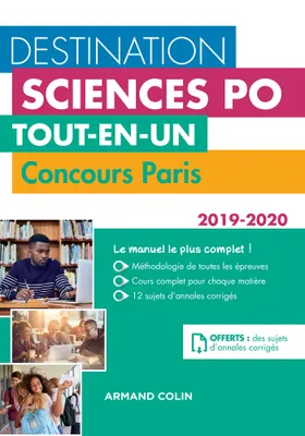 Destination Sciences Po - Concours Paris 2019-2020 - Tout-en-un, Tout-en-un
