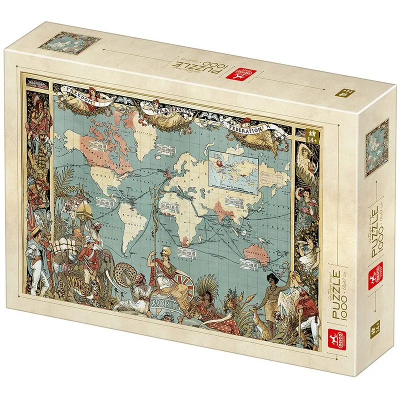 Jeux et Puzzles Puzzles vintage map puzzle 1000 Puzzle