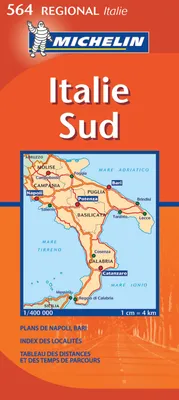 Régional Italie, 14700, ITALIE DU SUD 1/400 000