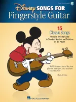 Disney Songs for Fingerstyle Guitar, 15 Classic Songs Arranged by Solo Guitar in Standard Notation and Tablature