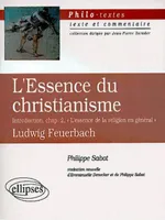 Feuerbach, L'Essence du christianisme, Introduction, chapitre 2 'L'Essence de la religion en général', introduction, chapitre 2, 