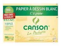 CANSON Pochette Dessin Blanc 