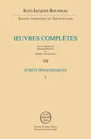 Oeuvres complètes / Jean-Jacques Rousseau, 7-8, Écrits pédagogiques