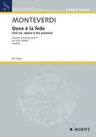 Dove è la fede (Tell me, where is the promise), Lamento d'Arianna, part III. mixed choir. Partition de chœur.