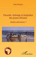 Pauvreté, chômage et émigration des jeunes Africains, Quelles alternatives ?