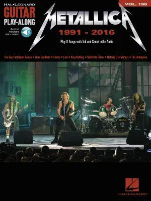 Metallica: 1991-2016, Guitar Play-Along Volume 196