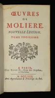 Oeuvres de Molière, Tome 3