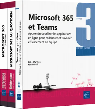 Microsoft 365 et Teams - Coffret de 3 livres : Apprendre à utiliser les applications en ligne pour c