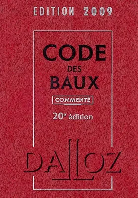 DALLOZ : CODE DES BAUX 20E EDITION