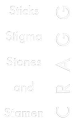 Tony Cragg: Sticks, Stigma, Stones and Stamen /anglais