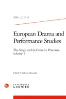 1, The stage and its creative processes, The Stage and its Creative Processes, volume 1