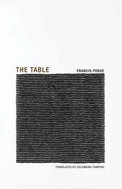 Francis Ponge The Table /anglais