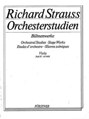 Orchestral Studies Stage Works: Viola, Elektra. viola.