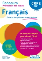 Français, le manuel complet pour réussir l'écrit, Concours professeur des écoles