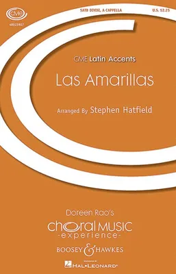 Las Amarillas, Traditional Mexican. mixed choir (SATB divisi) a cappella. Partition de chœur.