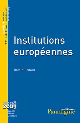 Institutions européennes 2008, 2008-2009