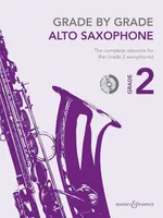 Grade by Grade - Saxophone alto, Degré 2. alto saxophone and piano.