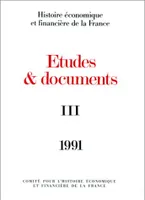 ÉTUDES ET DOCUMENTS - 1991