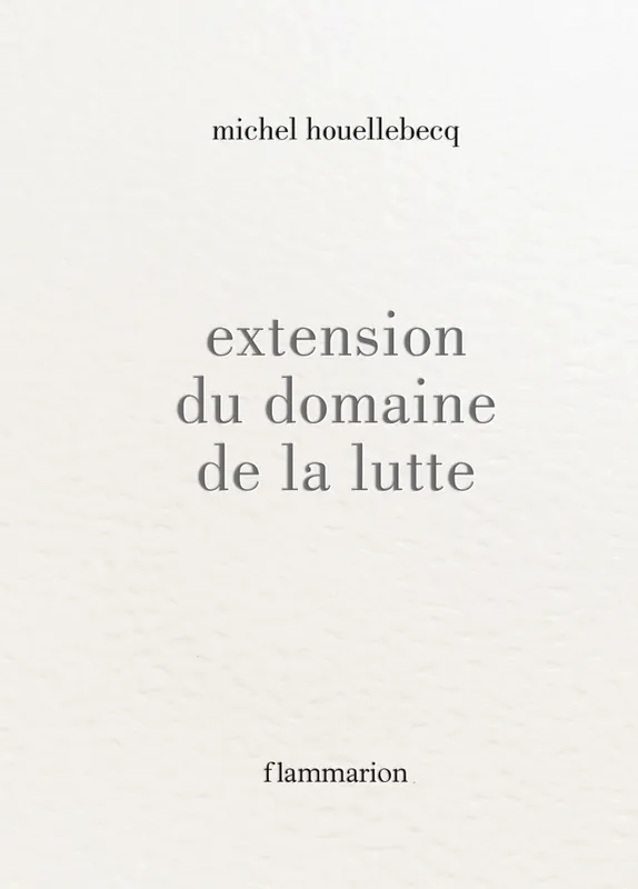 Livres Littérature et Essais littéraires Romans contemporains Francophones Extension du domaine de la lutte Michel Houellebecq