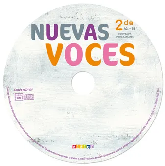 Nuevas Voces 2de - cd audio élève de remplacement