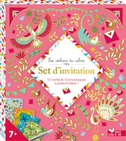Set d'invitation - boite créative
