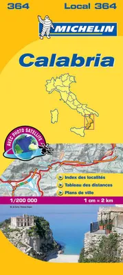 Local Italie, 364, Carte Départementale Calabria