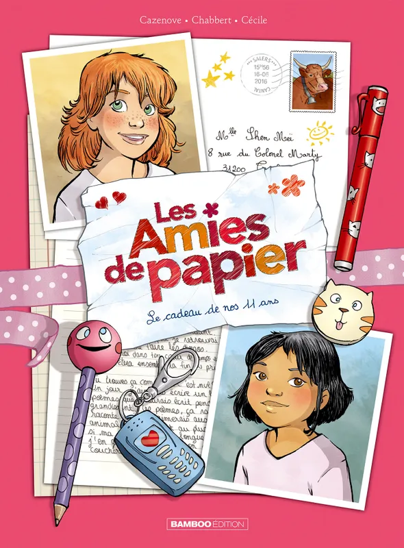 Livres BD Les Classiques Les Amies de papier - Tome 01 - Prix découverte Christophe Cazenove, Cécile, Ingrid Chabbert