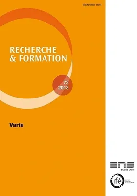 Recherche et formation, n°73/2013