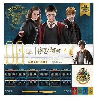 Mon calendrier organiseur Harry Potter - Primaire et Collège