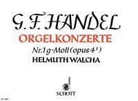 Organ Concerto No. 1 g minor, op. 4/1. HWV 289. Organ, 2 Oboes, Bassoon and Strings. Réduction pour orgue.