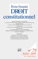 Revue française de droit constitutionnel 2009...