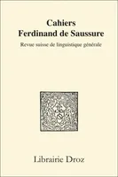 Cahiers Ferdinand de Saussure, Volume 25 (1969). Mélanges de linguistique offerts à Henri Frei. Tome 1