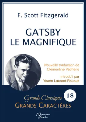 Gatsby le Magnifique en grands caractères, Police Arial 18 facile à lire