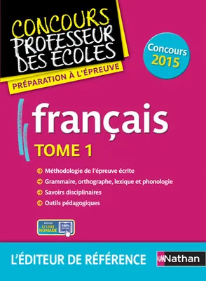 Français T01 (concours professeur des écoles) 2015