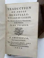 Traduction en prose de Catulle, Tibulle et Gallus par l'auteur des Soirées Helvétiennes et des Tableaux