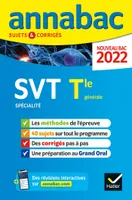 Annales du bac Annabac 2022 SVT Tle générale (spécialité), méthodes & sujets corrigés nouveau bac