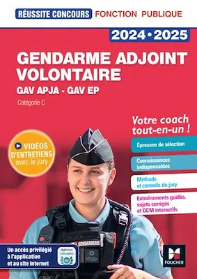 Réussite Concours - Gendarme adjoint volontaire - APJA  et EP- 2024-2025 - Préparation complète