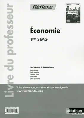 Economie - Tle STMG Pochette Réflexe STMG Livre du professeur