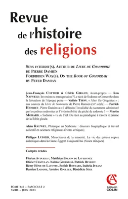 Revue de l'histoire des religions - Nº2/2023