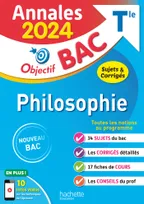 Annales Objectif BAC 2024 - Philosophie