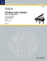 Fünfmal zehn Etüden, Zehn Vortragsetüden. op. 56. piano.
