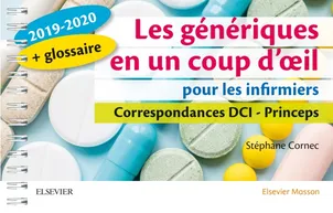 Les génériques en un coup d'oeil pour les infirmiers 2019-2020, Correspondances DCI - Princeps
