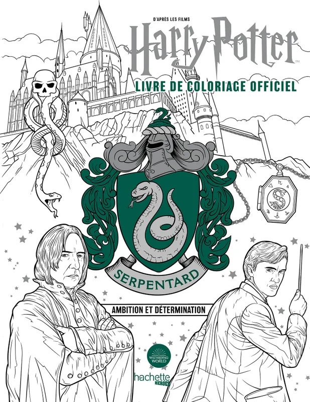 Livres Loisirs Loisirs créatifs et jeux Loisirs créatifs Harry Potter - Serpentard - le livre de coloriage officiel, Ambition et détermination Collectif