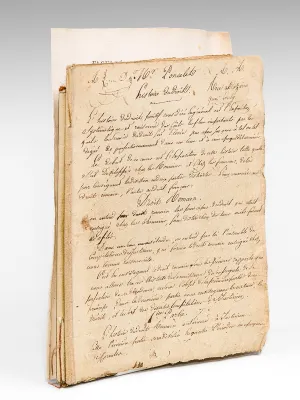 Cours manuscrit d'Histoire du Droit [ Notes de cours manuscrites d'un étudiant, Léon Lemaigre-Dubreuil, Années 1821-1822 ]