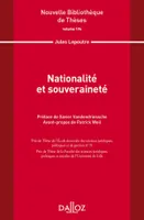 Nationalité et souveraineté. Volume 196 - 1re ed.