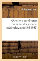 Thèse pour le doctorat en médecine, Questions sur diverses branches des sciences médicales Aout 42