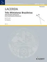 3 brasilianische Miniaturen, percussion (4-19 player). Partition et parties.