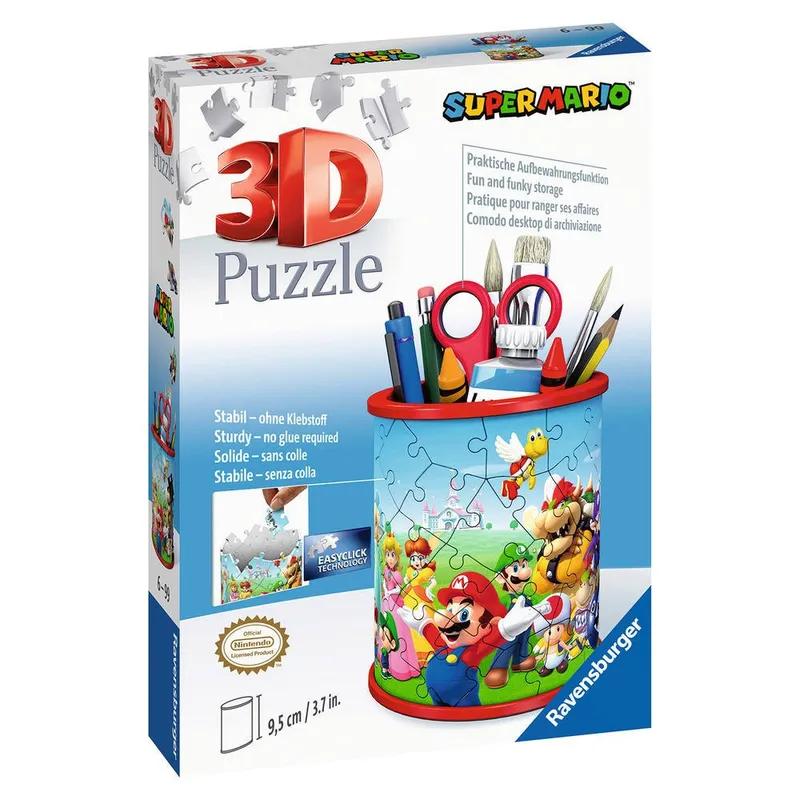 Jeux et Jouets Puzzle Puzzle entre 50 et 100 pièces Puzzle 3D - Pot a crayon - Super Mario Puzzle 3D